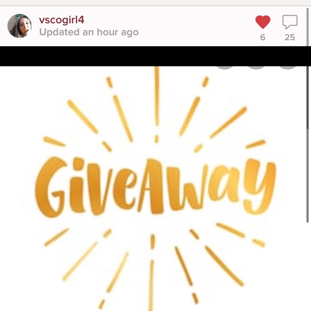Someone elses giveaway